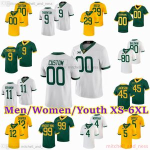 Anpassad NCAA S-6XL Baylor Bears Football Jersey Baldwin Morgan Doyle Reese Johnson Player Shapen Galvin Ellis Bradley-King Thornton Jackson Griffin III Billings