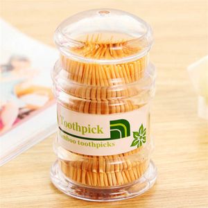 2st Toothpick Holders Portable Tandpetare Holder Don-Toxic For Home Kitchen Storage Box Gadget Transparent tandpetare BAMBOO engångs tandpetare