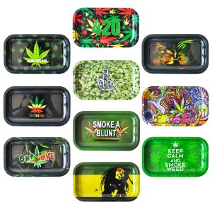 Big Size Rolling tray 11.6"*6.3" Metal Tobacco Tray Hand Roller Herb Ginder smoking accessory rolling papers