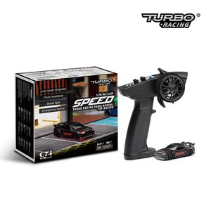 Electric RC Car in stock 1 76 Turbo Racing C74 Speed RC Full Proportional Remote Control Toys RTR Kit For Kids Adults 230801
