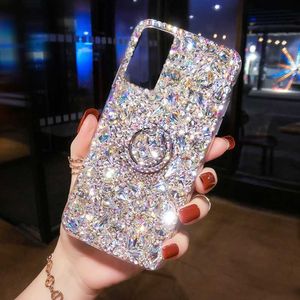 Obudowy telefonu komórkowego Moda Rhinestone Glitter Case dla Xiaomi POCO X3 X3PRO M4PRO F3 11T 10T 10T Redmi Uwaga 11 11S 10PRO 9T 9T Stand Back Cover L230731