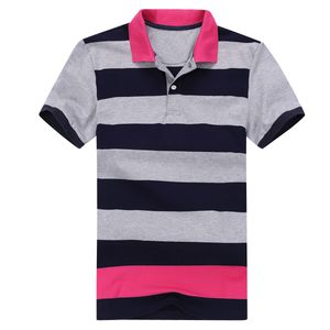 Herren-Poloshirts EP HOMME POLO Frankreich Schönes Poloshirt Kurzarm Sommerstreifen Lässiger Mode-Business-Stil Große Größe 230802