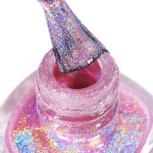 Nail Polish 7ml Holographic Laser Colorful Varnish Glitter Lacquer Topgraded Long Lasting LED UV Gel Manicure 230802