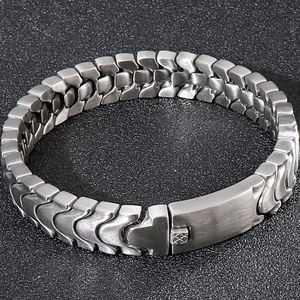 Charm-Armbänder, Armband für Herren, 12 mm, mattierter Edelstahl, Herren-Armbänder, Herren-Schmuck, Eisen-Mann-Armband, Großhandel, Artikel 230801