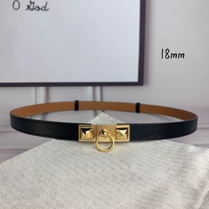 Fivela de hardware de unhas pontiagudo vintage Cinturão de luxo Cinturão elegante Cinturão feminino de 1,8 cm de largura Tamanho do cinto de decoração Ajustável 100cm