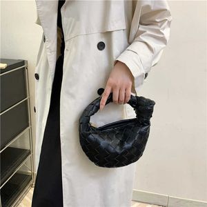 Abottegas vneta jodie mini teen intrecciato tasarımcı Tote Langren dokuma köfte kadınlar çörek çok yönlü çanta popüler boynuz çörek kişiselleştirilmiş çanta
