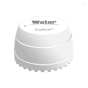 Smart Home Control Zigbee Wassersensor Lange Batterielebensdauer Unterstützt App Flood Work Tuya
