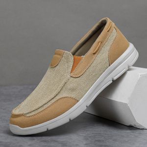 Klädskor män duk casual andningsbara loafers båtsko 2023 manlig bekväm utomhus promenad klassiska sneakers 230801