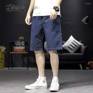 メンズショーツFojaganto2023 Summer Men Lapone Trend Solid Colorショートパンツルースコットンストレートウォッシュカジュアルマン