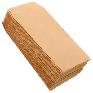 Gift Wrap 100 Pcs Envelope Cash Business Small Kraft Paper Money Saving Mini