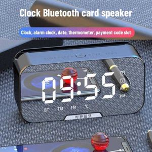 ポータブルスピーカーミニポータブルカードミラーを備えた新しいワイヤレスBluetoothスピーカーすべてのすべてのデュアルクロック設定