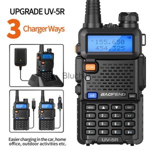 Walkie Talkie Baofeng Upgrade Of UV5R Walkie Talkie with USB Charger Cable High Power Dual Band Long Range Portable Two Way Radio x0802
