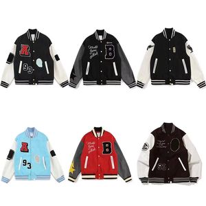 mens jackets y2k American Vintage Baseball Letterman Jacket jacket Womens Embroidered Print High Street Coat available in a variety of styles