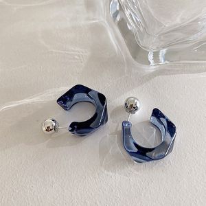 Stud Korea Klare Acryl Geometrische C-förmige Creolen Für Frauen Mädchen Trends Hängende Party Reise Schmuck Geschenke 230802