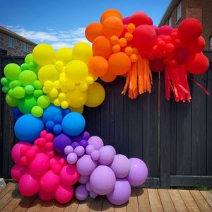 Other Event Party Supplies 182pcs Balloons Garland Arch Kit for Mexican Theme Rainbow Birthday Bridal Shower Baby Graduation Decorations 230802