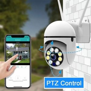 4 Stück 5 MP 5 G WLAN-Kamera PTZ-Überwachungskameras IR-Vollfarb-Nachtsicht-Sicherheitsschutz Home Motion CCTV-Außenmonitor