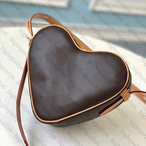 Leather Heart shaped Bag LL10A Mirror Face High Quality Designer Crossbody Bag Luxury Shoulder Bag Exquisite Packaging