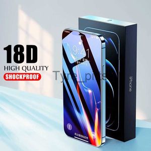 携帯電話スクリーンプロテクター18dフルカバー強化保護ガラス用のiPhone 13 12 11 Pro XS Max XR Screen Protector for iPhone 6 7 8 Plus Glass Film X0803