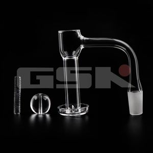 Full Weld Beveled Edge Smoking Accessories Terp Slurper Quartz Banger With With Hollow sandblasting Pilla Glass Cap for Dab Rigs Water Pipes