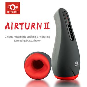 Masturbators Otouch Male Masturbator vibrator för män fitta automatisk uppvärmning suger oralsex kopp vuxen intim leksaker utblåsningsmaskin 230803