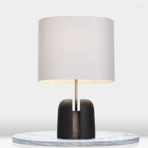 Bordslampor enkel lampa nordisk svart belysning modern ledharts skrivbord ljus inomhus balkong el sänglampor hem dekoration lampor.