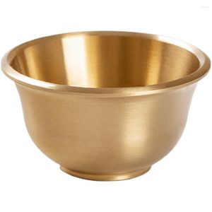 Bowls Lotus Cup Offering Home Goods Decor Decorative Metal Serving Tray Golden Cups Clean Water Brass