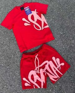 Mens Syna World tshirts set 5A Tee printed designer t shirt short y2k tees Syna World Graphic tshirt and shorts hip hop S-XL ya1