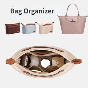 Bag Organizer for Longch Bags with A Support Shaped Partition Bag Zippered Inner Bag