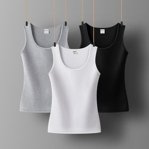 Women's Tanks Cami Clothing Sleeveless Summer Tops For Woman Cottton Casual Women Tshirts ONECK Tank for girls Solid Clothes Lady 230802