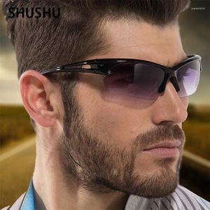 Sunglasses Promotional Products Fashion Men Half Frame Personality Cycling Outdoor Sunshade Glasses Male Night Vision