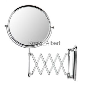 Kompakta speglar 8 '' Vanity Makeup Mirror Wall Mount Badrums rakspegel 3x Förstoring x0803