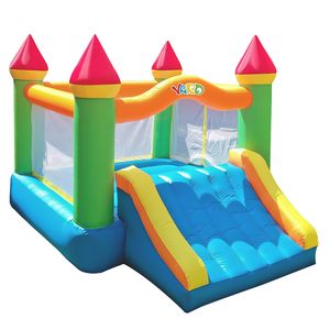 Nadmuchiwane bramkarze playhouse huśtawki podskakiwać Dom Dmuchy Zamek z slajdem dla dzieci 512 Outdoor Backyardindoor Jump Toddlers Party 230803