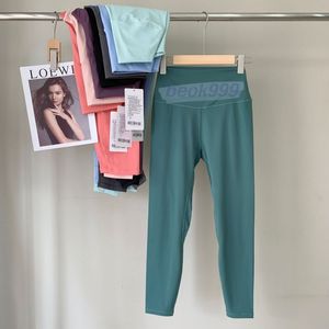 Kvinnor fitness som kör street kvinnor ll yoga byxor leggings anpassa sport hög midja byxa absorption elastomer ankel längdbyxor