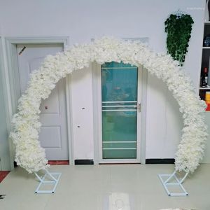 Party Decoration Wedding Backdrop Site Layout Cherry Blossom Arch Door Artificial Flower With Shelf Set For Baby Shower Prop