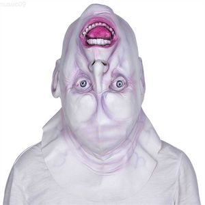 Party Masks Flip Head Horror Ghost Mask Halloween Masquerade Party Horror Dress Up Latex Mask Horror Haunted House Tricky Props L230803