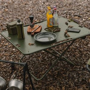 Camp Furniture Camping Folding Table Outdoor Aluminum Alloy Portable Self-driving Picnic Dinner Foldable Tactical