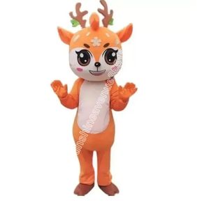 Costume da mascotte di cervo Sika professionale Top Cartoon Anime personaggio a tema Carnevale Unisex Adulti Taglia Natale Festa di compleanno Vestito da esterno