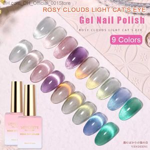 Nagellack Vendeeni 9 Farben Sungrow Cat Eye Gel-Nagellack Magnetischer UV-Soak-Off-Gel-Lack Rose Clouds Light Nail Art Gel Latex 15 ml Z230802