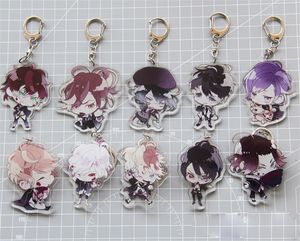 Key Rings Anime DIABOLIK LOVERS Ayato Kanato Laito Shu Reiji Ruki Subaru Keychain Keyring Halloween Cosplay Pendant Christmas Toy 230802