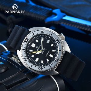 Armbandsur Parnsrpe Big Abalone Mens Automatic Mechanical Watch Japan NH35 Movement Sterile Diver Stor lysande Dial Rubber Strap Date 230802