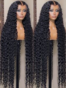 Wig Caps 40 inch curled 13x4 lace front human hair wig Brazilian female wig deep wave 13x6 high-definition lace front human hair wig pre picking 230803