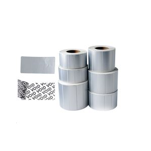 Adhesive Stickers Blank All Size Matte Silver VOID Warranty Printable 2000PCS Roll 230803