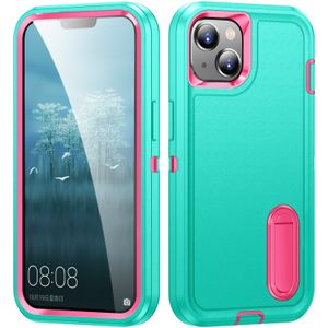 Kickstand Phone Cases for iPhone 15 Pro Max 14 Plus 13 Mini S23 Ultra S22 A14 4G A54 5G A53 A13 A03s Flat Defender Rugged Shockproof Cover Bracket Military Protection