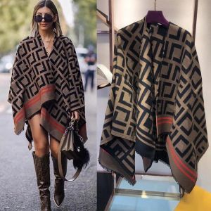 Designer Wrap Scarf For Women Luxury Brand Scarves Warmth Pashmina High-End Open Cut Women Autumn Winter Scarf Cape Scarfs Shawls Beanies