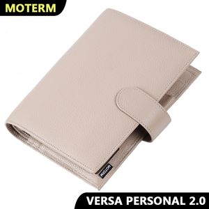 Notepads Moterm Personal Versa Planner with 25 mm Rings Pebbled Style Multifunctional Agenda Organizer Diary Journal Notepad Sketchbook 230803