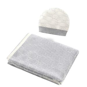 Cobertores de algodão para bebê chapéu menino menina crianças luxo malha jacquard crianças designer carro ar condicionado cobertor colchão carruagem colcha Swaddling 85*120 cm