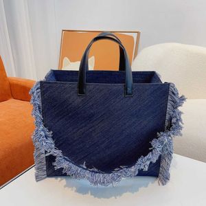 borse tote la tote bag borsa tote firmata Borse in denim Moda donna tutto-fiammifero Borsa a portafoglio multifunzione classica di grande capacità