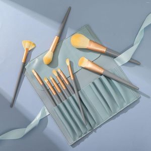 Makeup Brushes Tillverkarens plats 10 Blue Bridge Brush Set Super Soft Powder Eye Shadow Blush grossist Skönhetsverktyg för