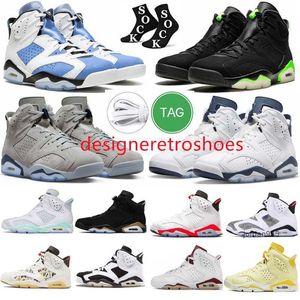 2024 Jumpman 6 6s Basketball Shoes Men Travis British Khaki UNC White Mint Foam Midnight Navy Metallic Silver DMP Georgetown Black Infrared Electric Green Sneakers