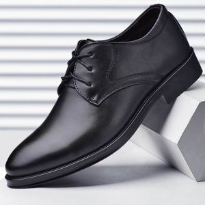 Sukienka buty plus size Man Man Formal Black Shoad for Men Lace Up Oxfords Męski przyjęcie weselne Biuro Biznera Busa Casual Shoe 230802